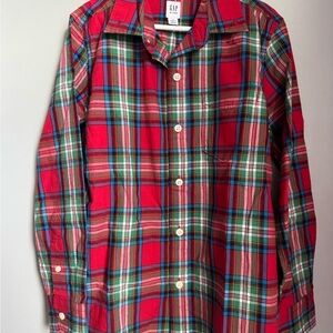 GAP Kids Colorful Plaid Shirt
